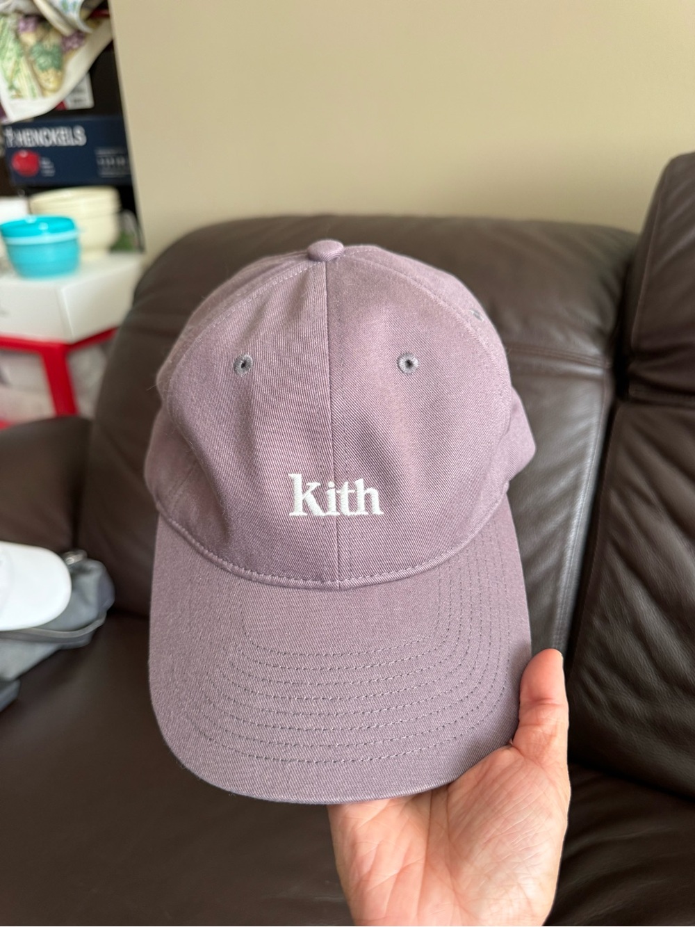 Kith Dusty Lavender Baseball Cap with White Embroidery